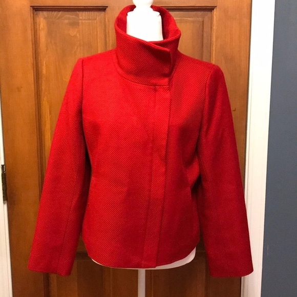 Talbots Jackets & Blazers - Talbots Red Coat Size Petite 12